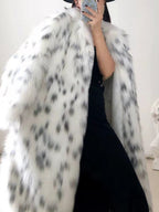 LEOPHIRA – WOMEN’S LEOPARD PRINT FAUX FUR COAT Coat Marina&Nola