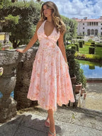 VELISÉ – WOMEN’S DEEP V BACKLESS PARTY DRESS