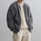 RAVENZO – MEN’S AUTUMN ZIPPER-UP KNITTED SWEATER COAT
