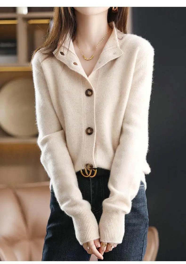 SOYARA – WOMEN’S KOREAN-STYLE RETRO KNIT CARDIGAN Cardigans Marina&Nola