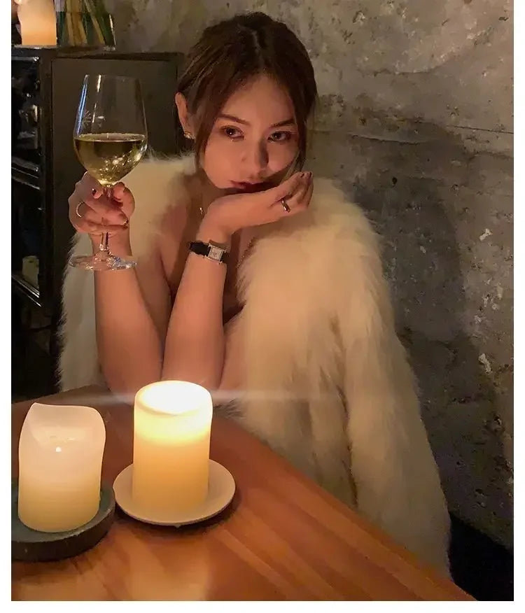 FOXÉRIA – WOMEN’S CASUAL FAUX FUR SHORT COAT Coat Marina&Nola