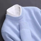 CASHVÉR – MEN’S CASHMERE O-NECK KNIT SWEATER