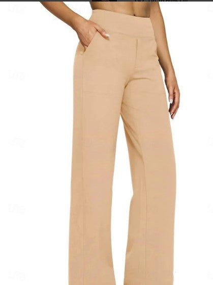 VALÉNZA – WOMEN’S HIGH WAIST STRAIGHT LEG TROUSERS
