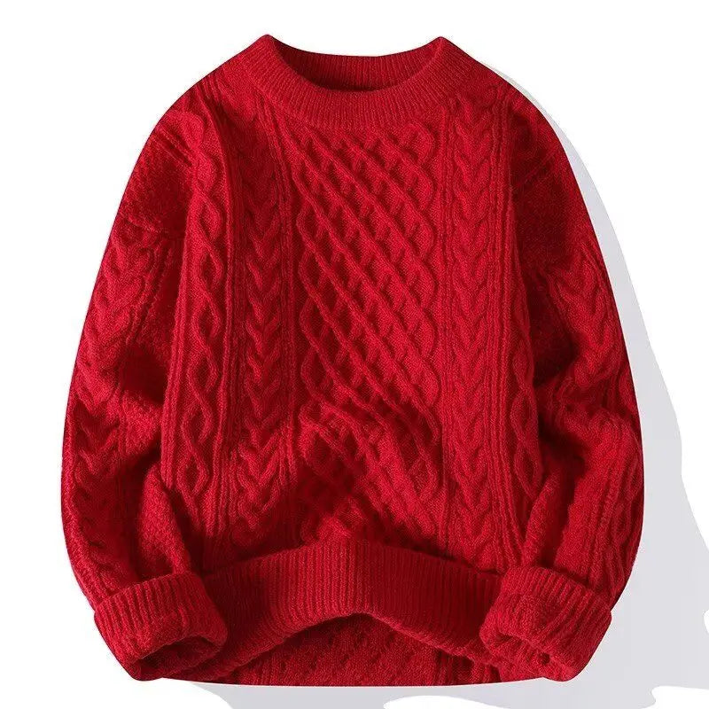 RAVENOR – MEN’S VINTAGE TWIST KNIT SWEATER