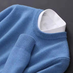 CASHVÉR – MEN’S CASHMERE O-NECK KNIT SWEATER