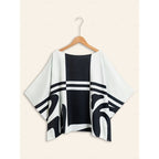 VALÉRIA – WOMEN’S SATIN SILK COLOR COMBO BLOUSE