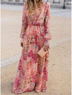 ROSAVERA – WOMEN’S BOHO FLORAL SWING MAXI DRESS