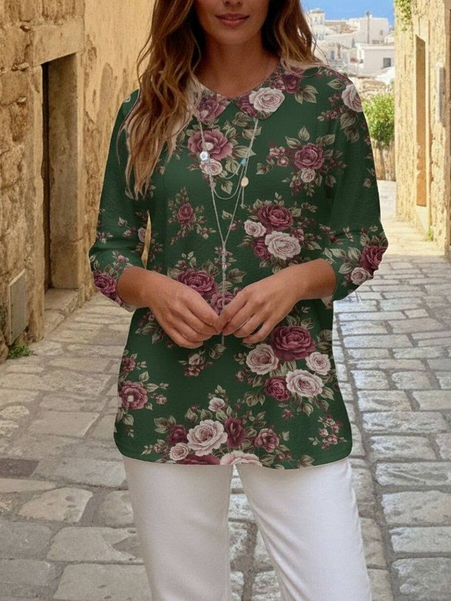 ISLÉNA – WOMEN’S FLORAL BOHO LONG SLEEVE SHIRT