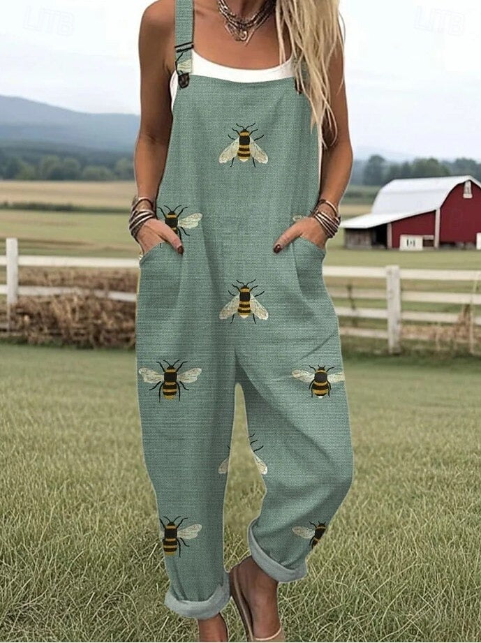 ALMÉRIA – WOMEN’S GRAPHIC DRAWSTRING ROMPER