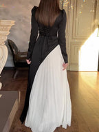 NOIRIVA – WOMEN’S COLOR BLOCK MAXI DRESS