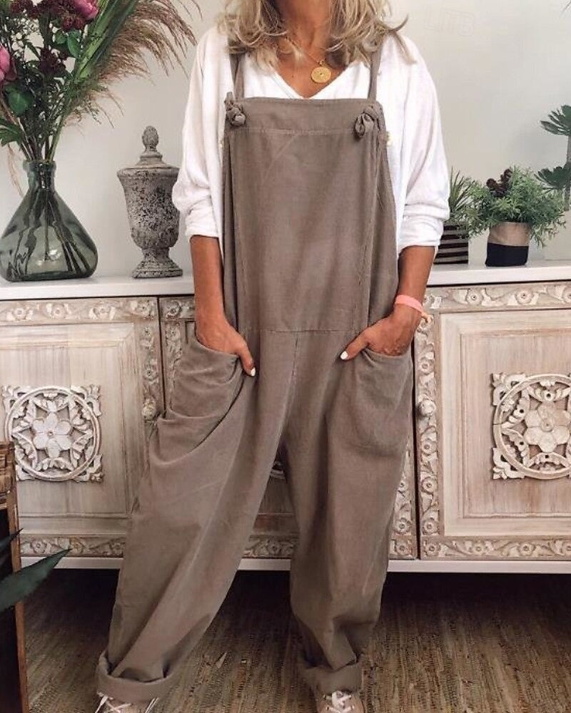 CALÉRIA – WOMEN’S COTTON LINEN STREET JUMPSUIT