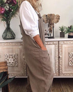 CALÉRIA – WOMEN’S COTTON LINEN STREET JUMPSUIT