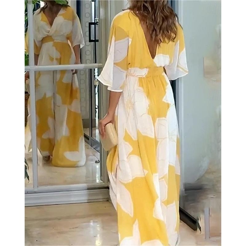 FLORALÉA – WOMEN’S FLORAL FORMAL MAXI DRESS