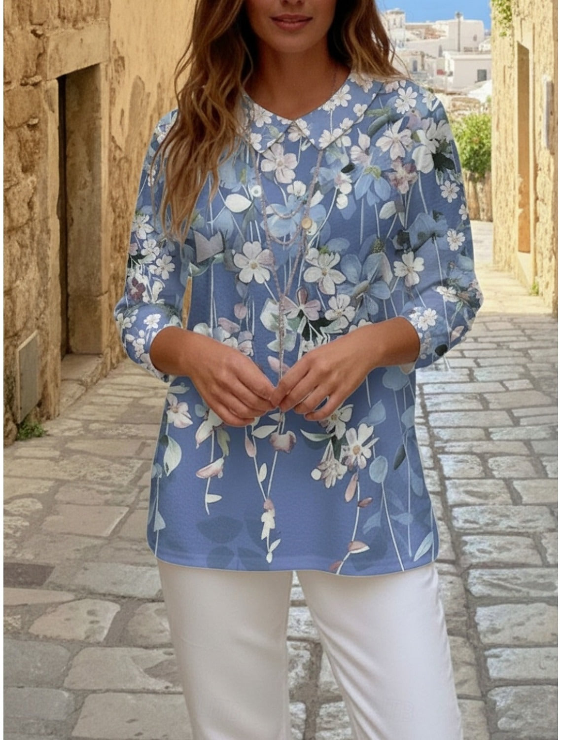 ISLÉNA – WOMEN’S FLORAL BOHO LONG SLEEVE SHIRT